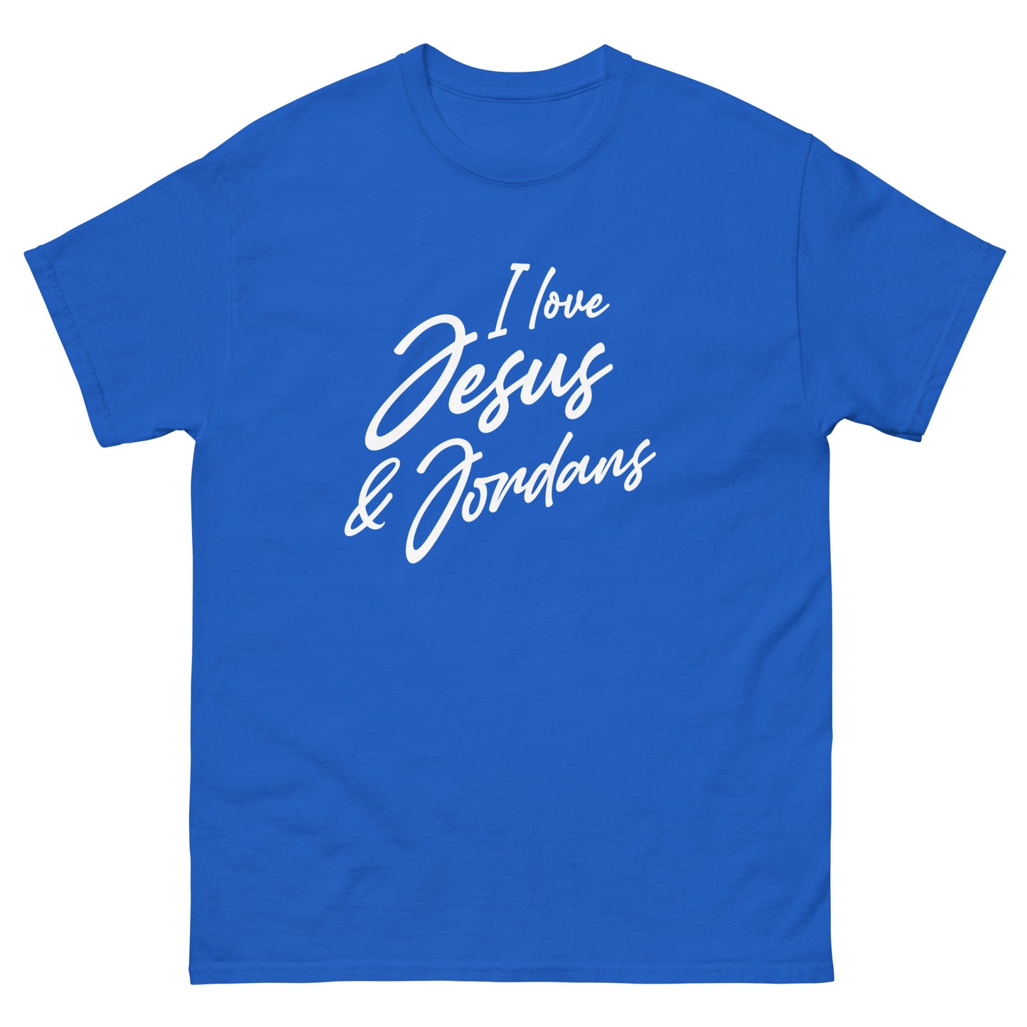 Jesus & Jordans Shirt Blue